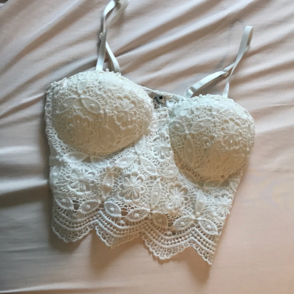 Lacy crop top
